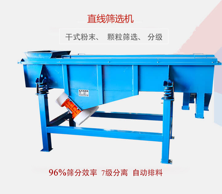 直線篩選機用于篩選、分級各種粉末、顆粒