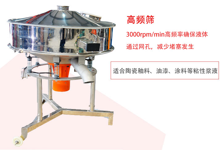 該產品是針對漿液過濾設計的一種高頻篩分機。