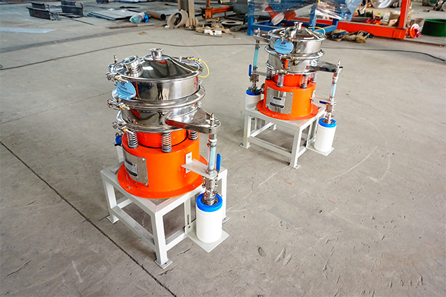 兩臺氣體保護(hù)振動(dòng)篩側(cè)面展示圖