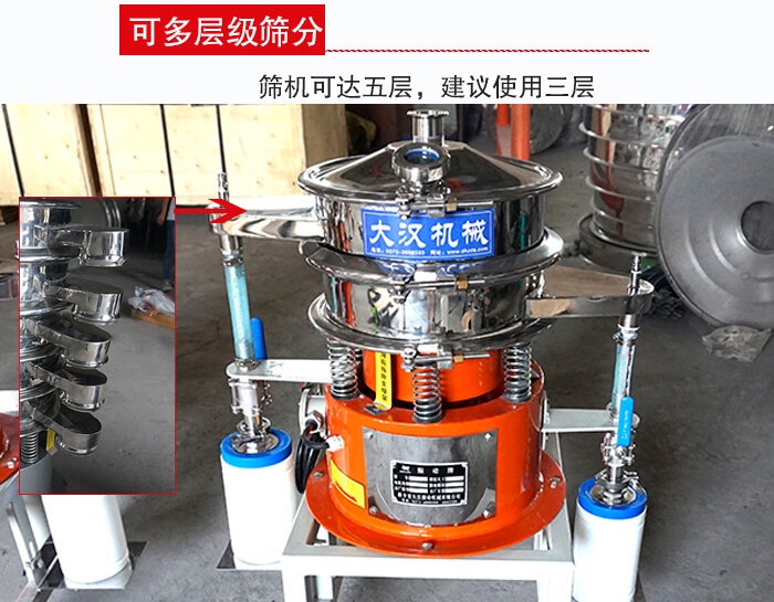 氣體波阿虎振動(dòng)篩篩機(jī)可達(dá)五層，三層較為常用